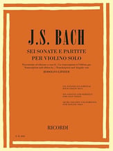 Six Sonatas and Partitas Violin Solo cover